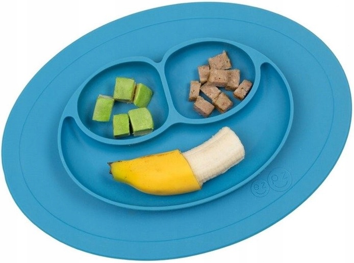 EZPZ Silikonowy talerzyk mały 2w1 Mini Mat niebies Kod producenta EUMMB003