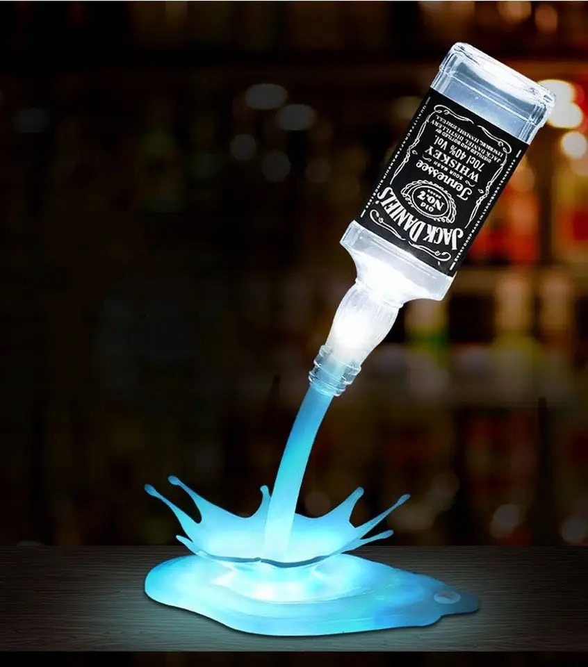 Stojan Na Víno, Whisky, Ledová Láhev S Led Podsvícením, 3D Ozdoba Na Párty