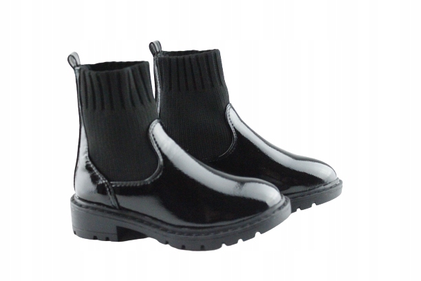 588216 BOTKI Z LAKIEROWANEJ EKOSKÓRY R.28