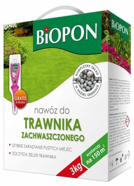 Nawóz do trawnika zachwaszczonego Biopon PAKIET EAN (GTIN) 5904517009370