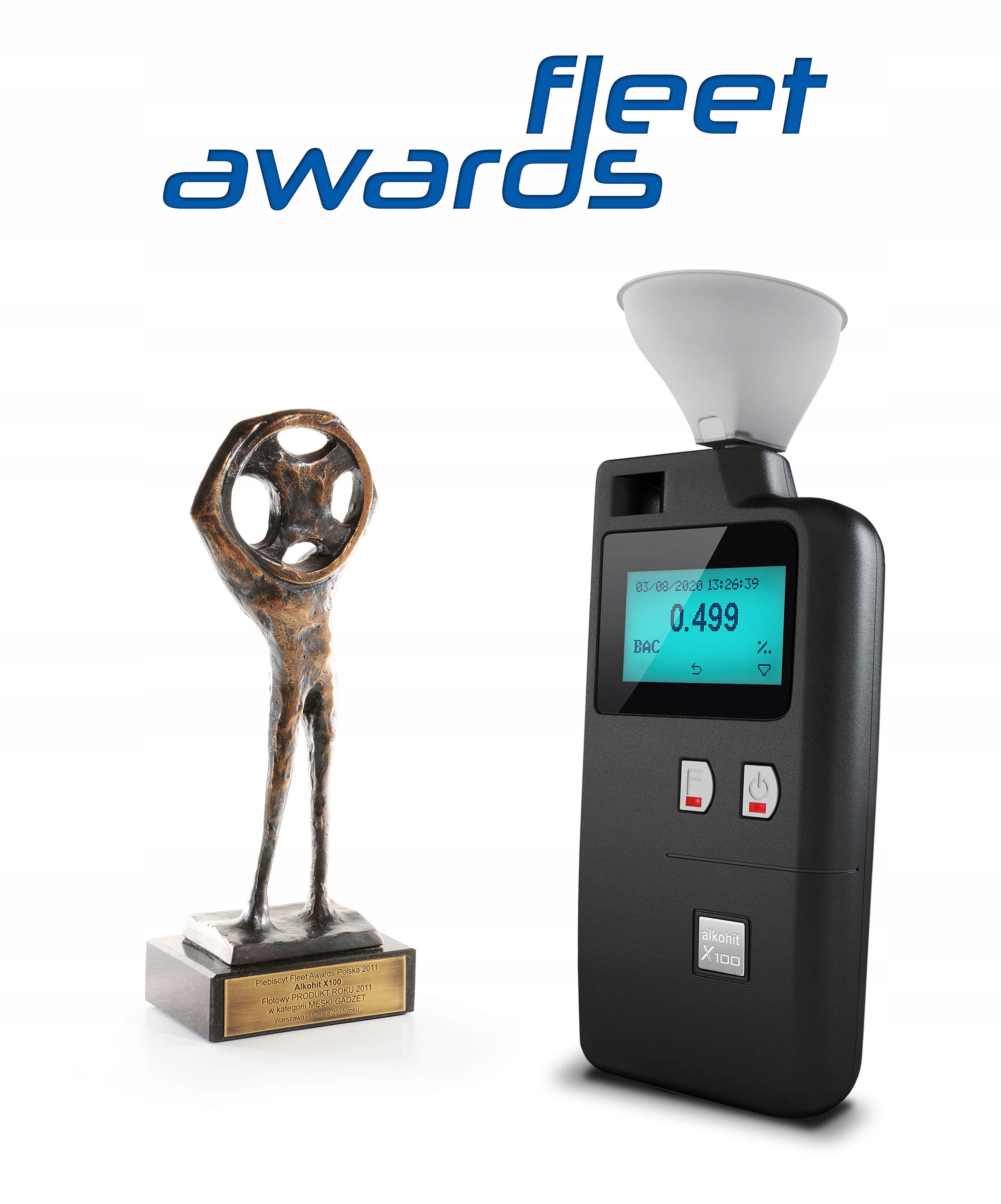 Alkomat ALKOHIT X100 z Drukarka BATERIA Li ion FV Calibration yes