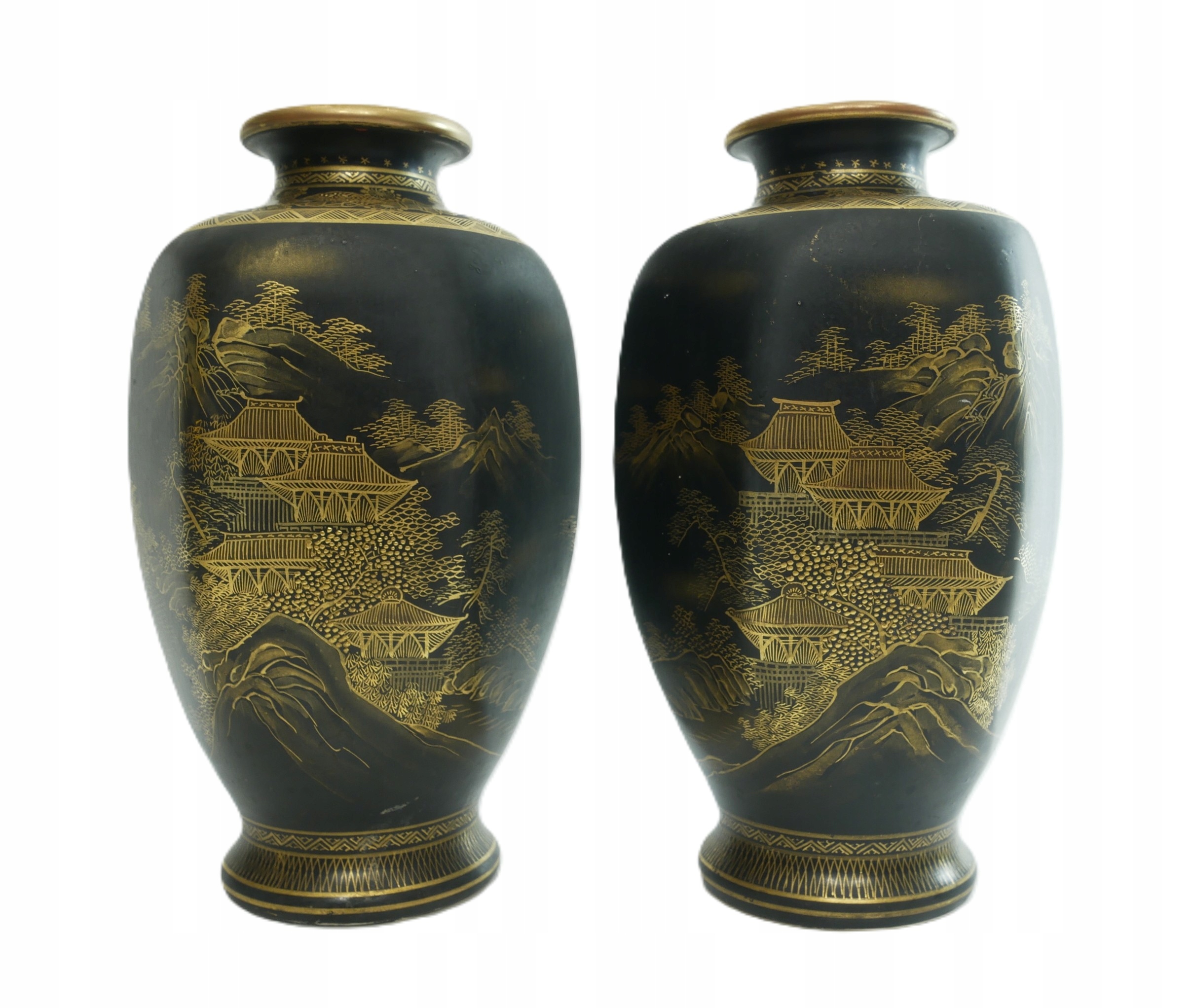 PARA JAPOŃSKICH WAZONÓW VINTAGE