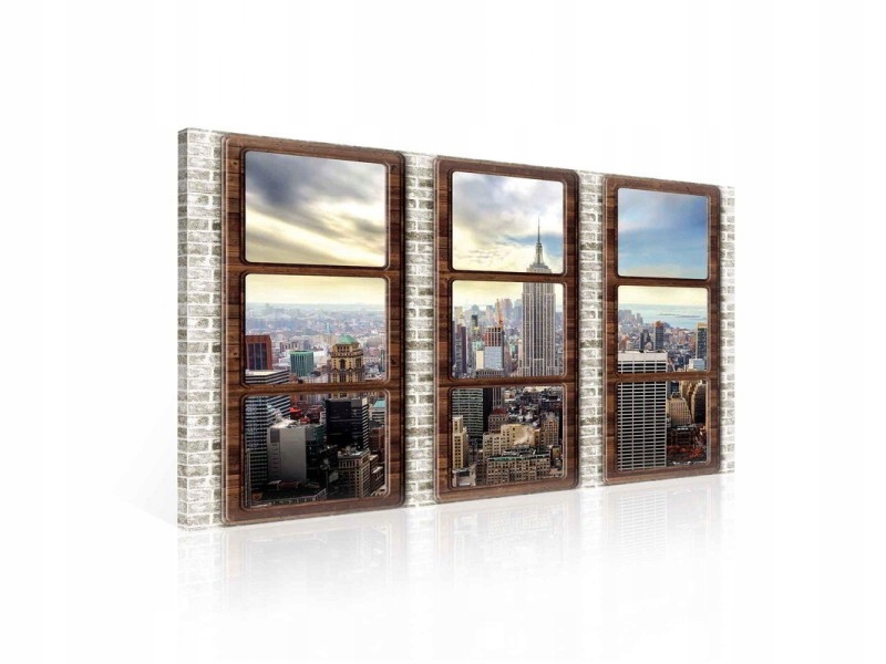 Obraz 100x75 New York krajina město mrakodrapy okno panorama město