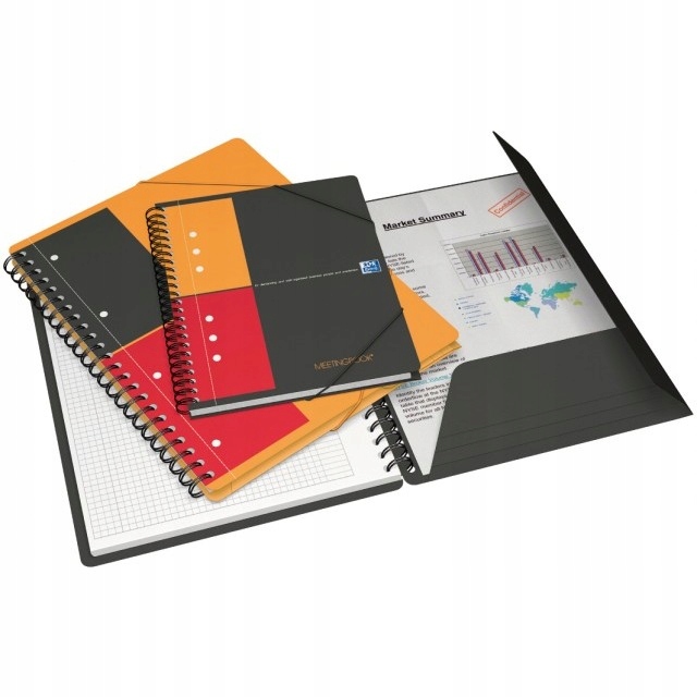 

Kołonotatnik Oxford Meetingbook A5+/80K Kratka