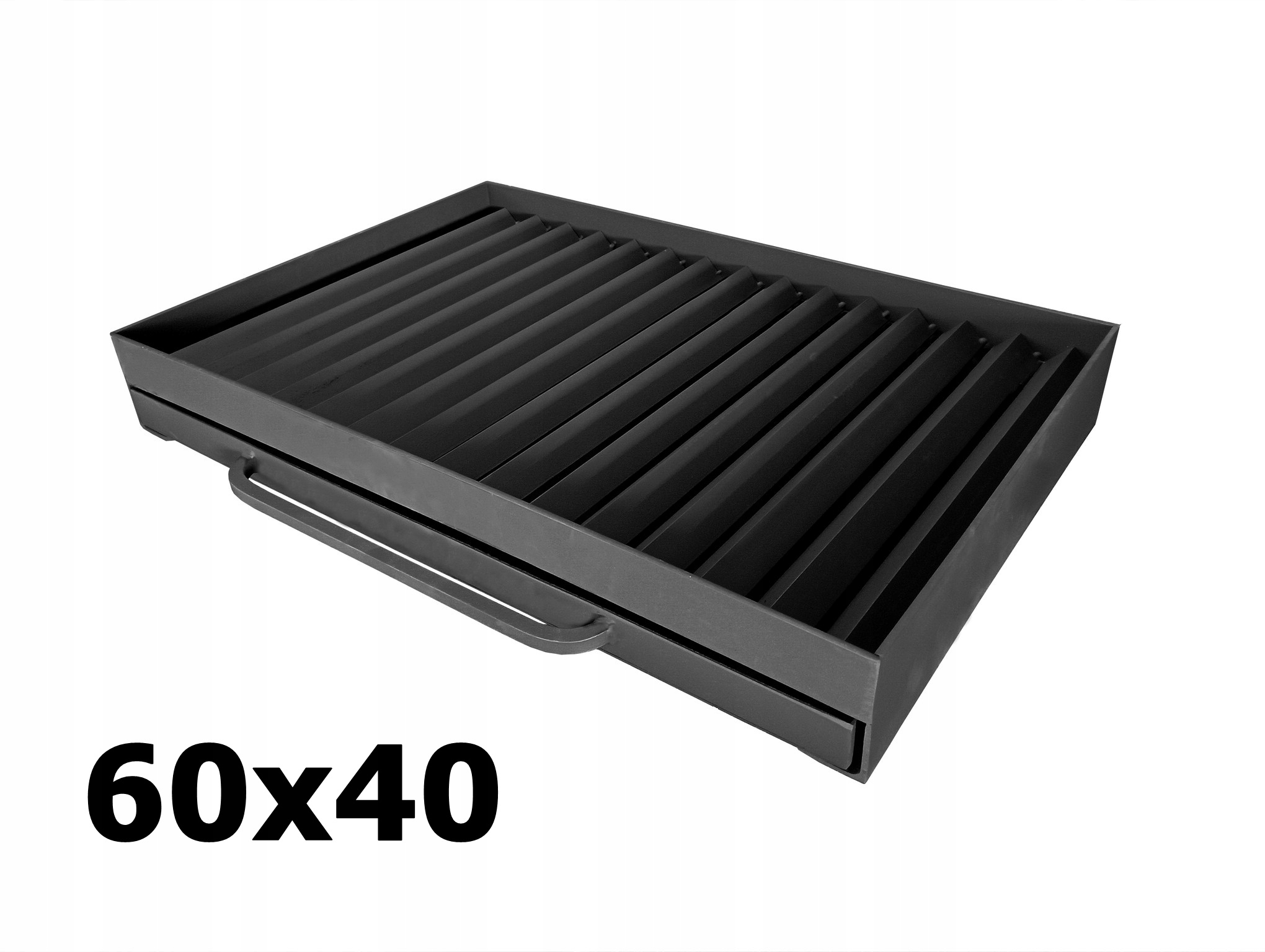 Palenisko do grilla 60x40cm wysuwany popielnik grill betonowy wędzarnia