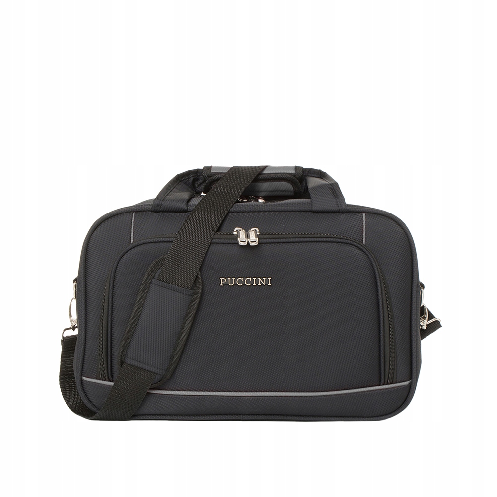 Torba podróżna Puccini BM20510-11 Czarna z szarym Podróżna