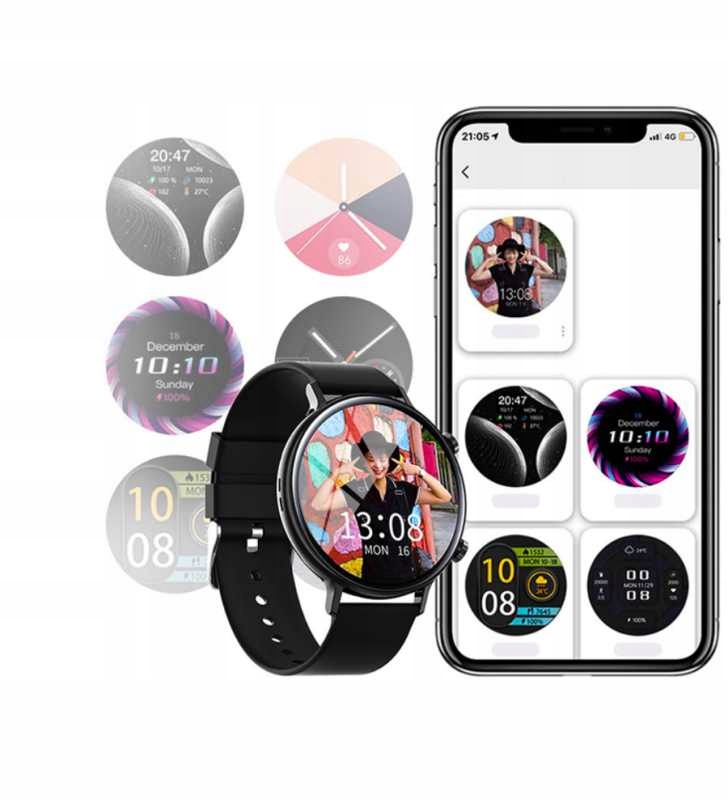 DAMSKI SMARTWATCH ROZMOWY SMART WATCH PRO SMS KROKU PULS EGK PRO EDITION Kompatybilność systemowa Android iOS