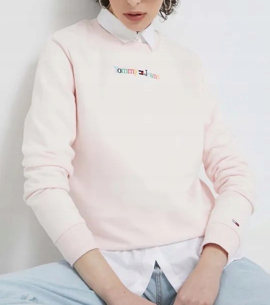 Dámská Mikina Tommy Jeans Regular Fit Růžová S