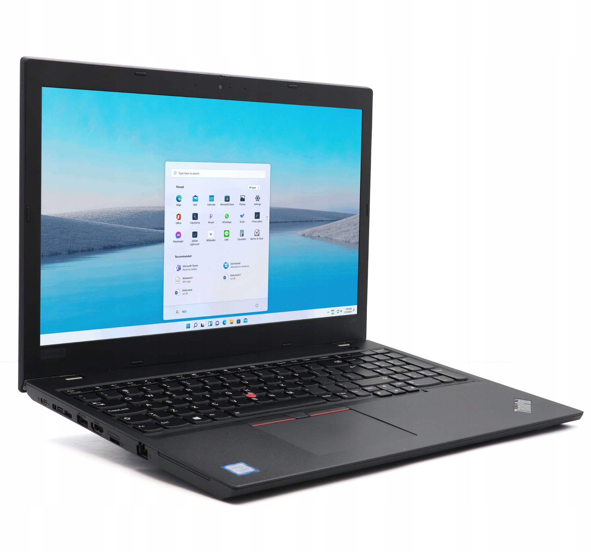 Laptop Lenovo ThinkPad L590 i5-8265U 16GB RAM 256GB SSD 15,6