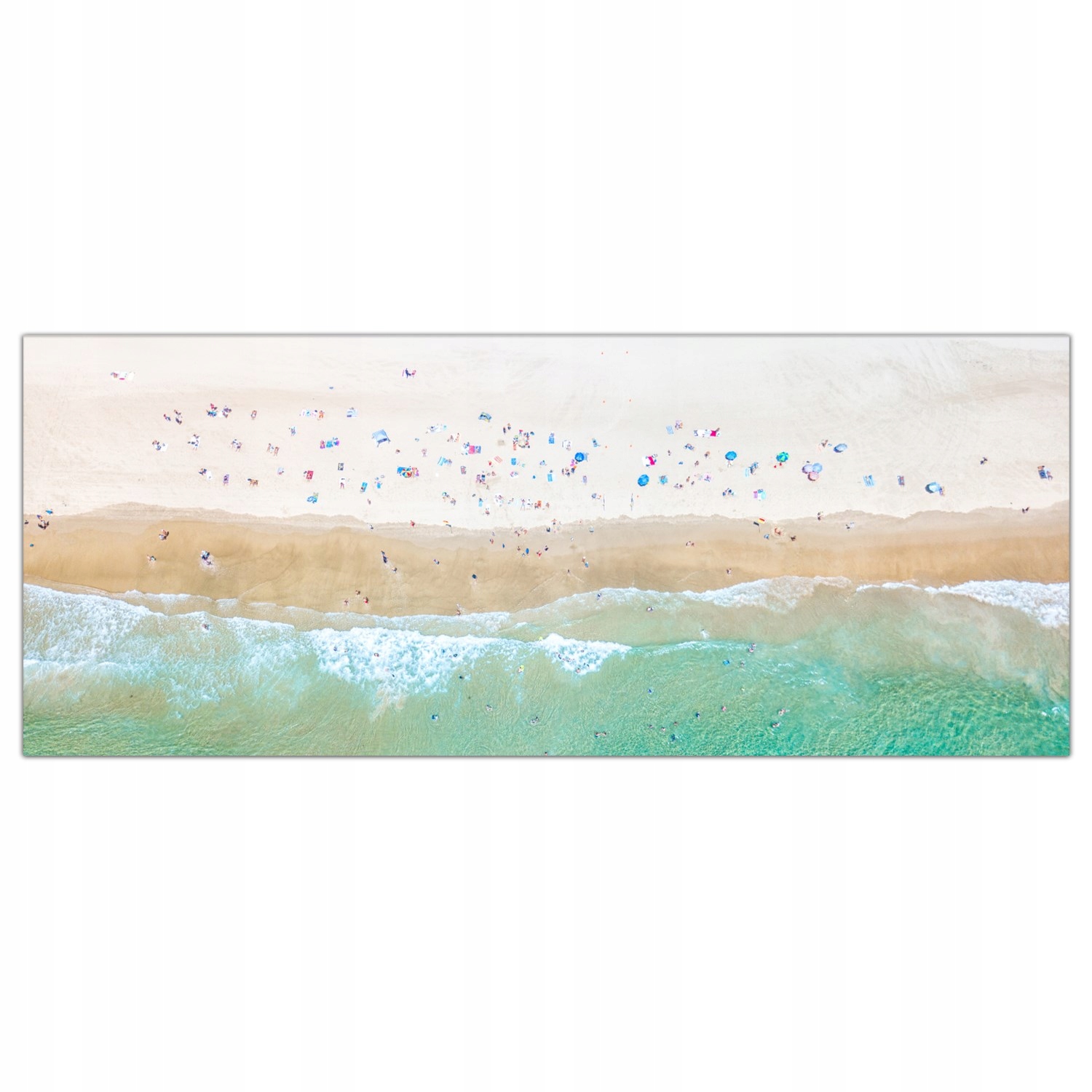 

Obraz Szklany Foto-obraz Ocean Plaża Ludzie 125x50