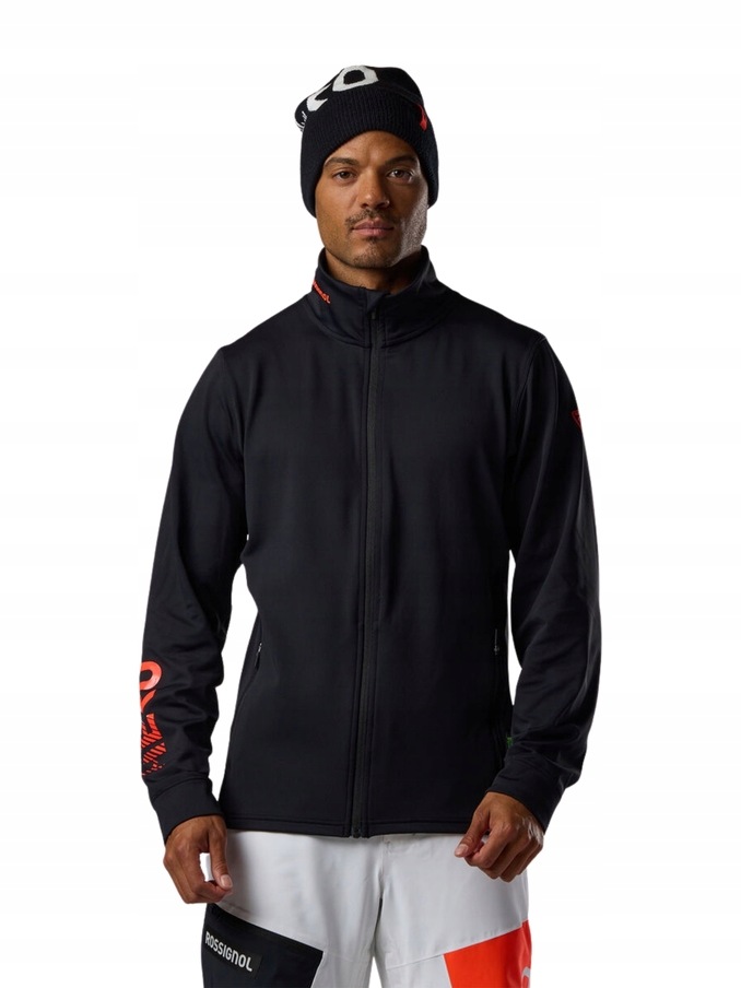 Bluza Narciarska Męska Rossignol Hero Stretch Fleece Black XL