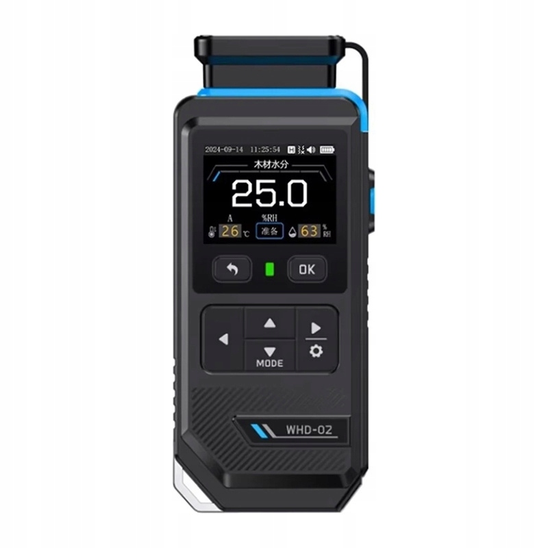 Fnirsi WHD-02 Miernik Wilgotności Drewna Pinowy 2 LCD Usb-c 7 Trybów