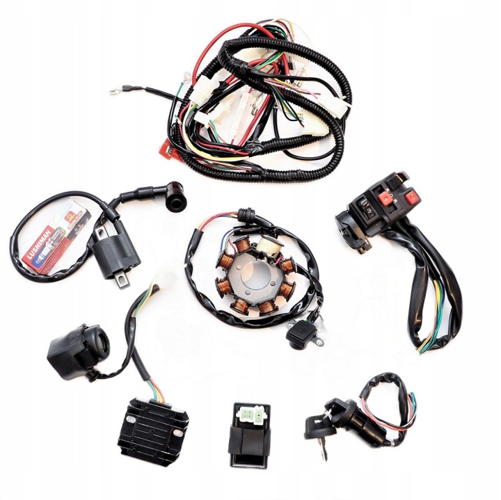 Wiązka Instalacja Elektryczna Quad Atv 150 200 250 cc Kompletna
