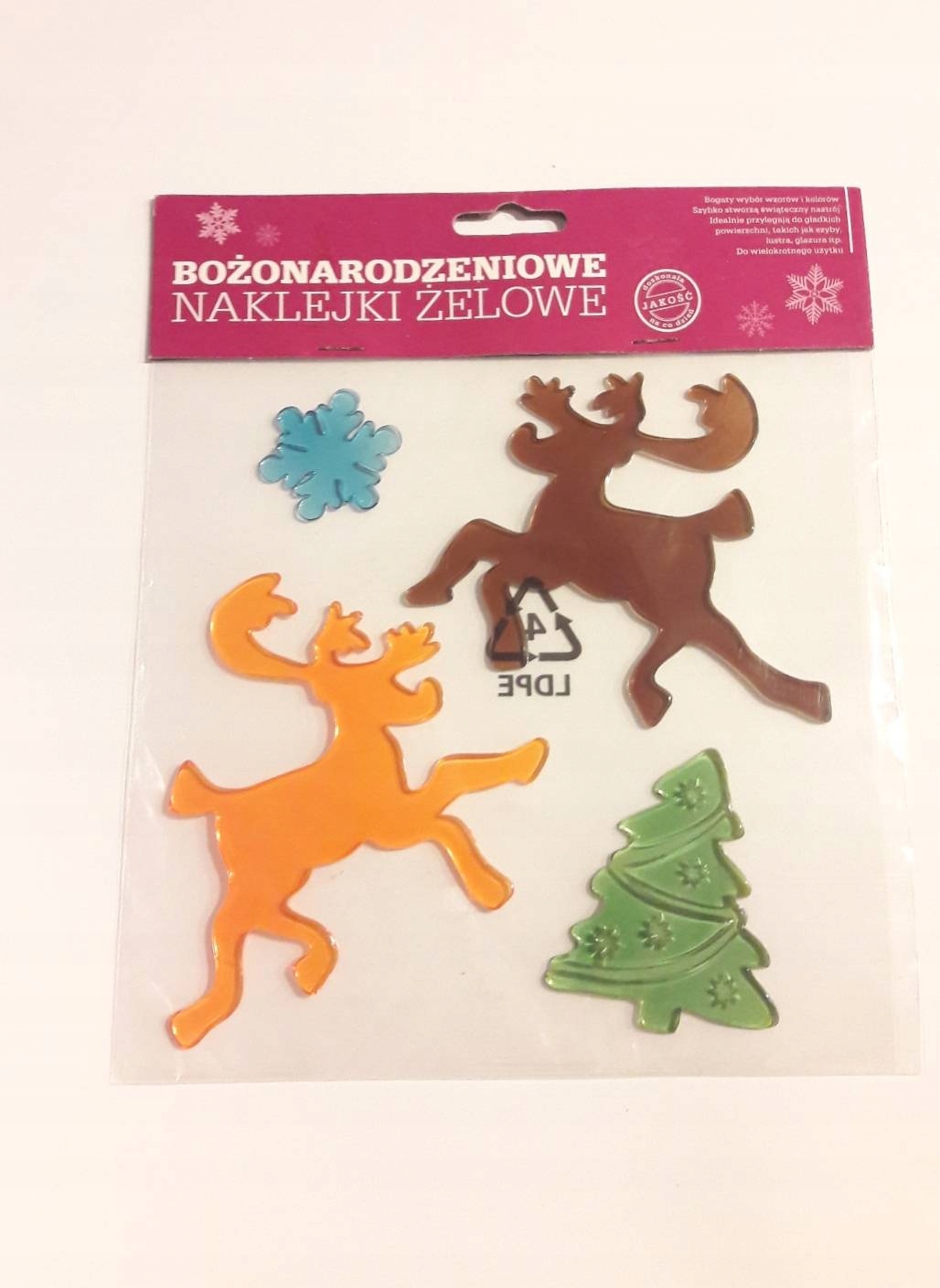 

Bożonarodzeniowe Naklejki Żelowe Na Okno Szybe