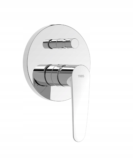 Tres Flat 2-CESTNÁ Podomietková Batéria (napríklad Dážďovka/slúchadlo) Chróm