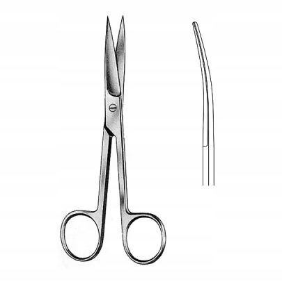 

Nożyczki chirurgiczne odgięte 16.5cm Ostro/Ostre