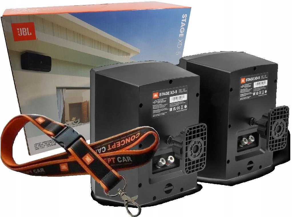 JBL XD-5 CZARNE - GŁOŚNIK ŚCIENNE + UCHWYTY MONTAŻOWE / ZEWNĘTRZNE
