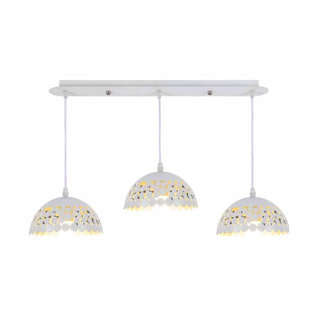 Závěsná lampa Lisa White 3xE27