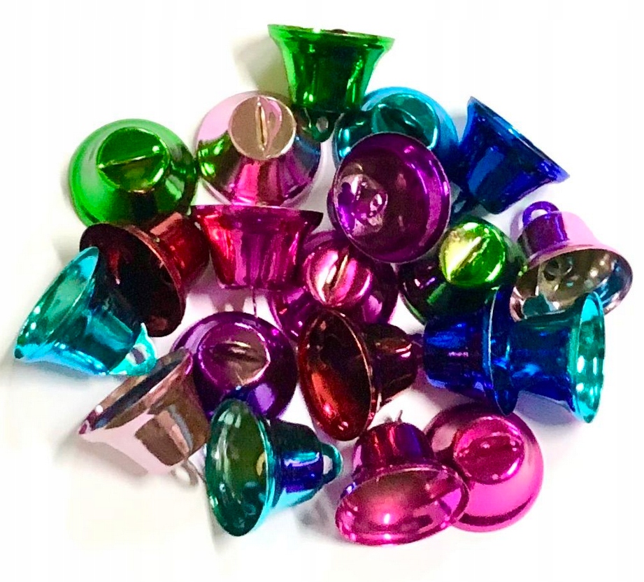 Dzwoneczki Metalowe 2,5 CM MIX 20 Szt.kolorowe 008