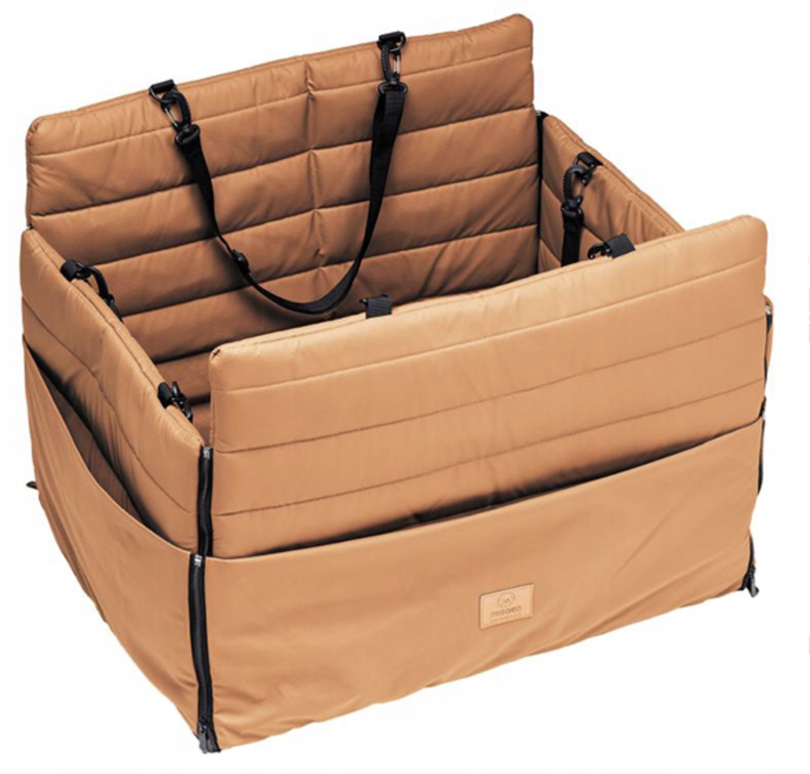 Levně Misoko Přepravka pro psy a kočky 50x48x30 cm, barva hnědá Sedačka