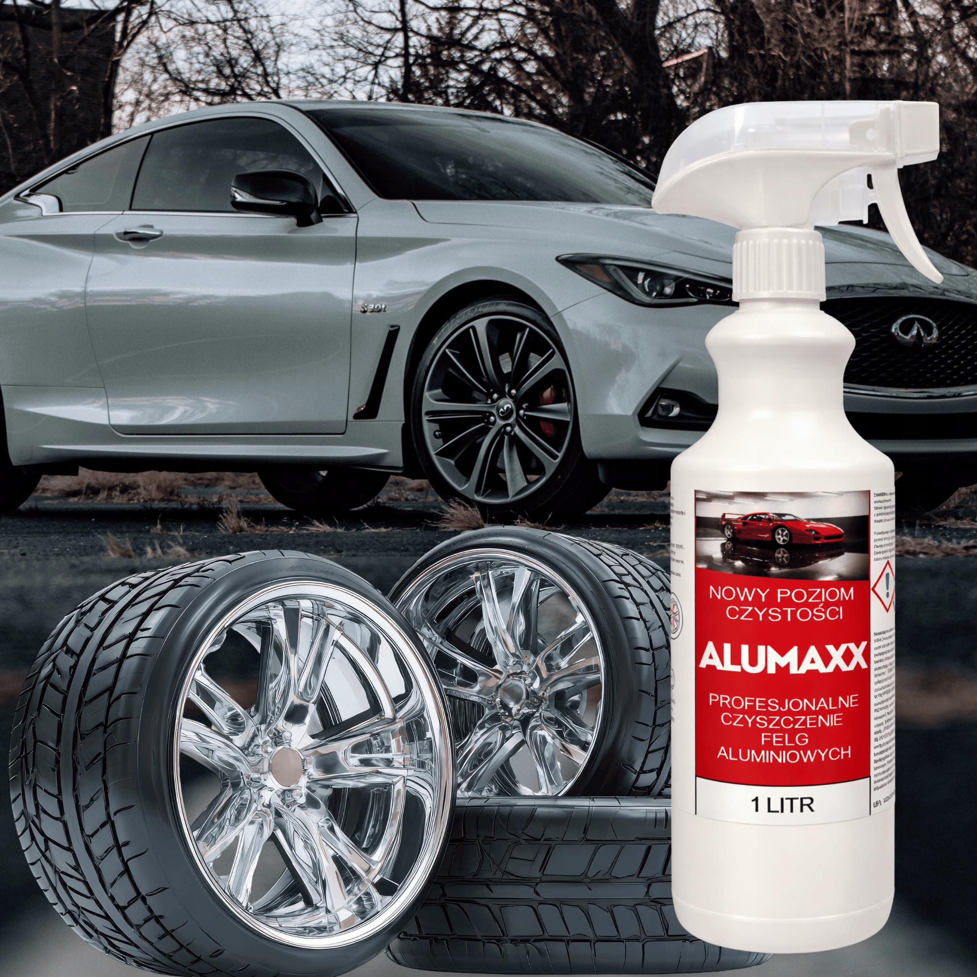 Allumaxx Płyn Do Czyszczenia Felg Alufelg 1L Usuwa Pył Hamulcowy Silny