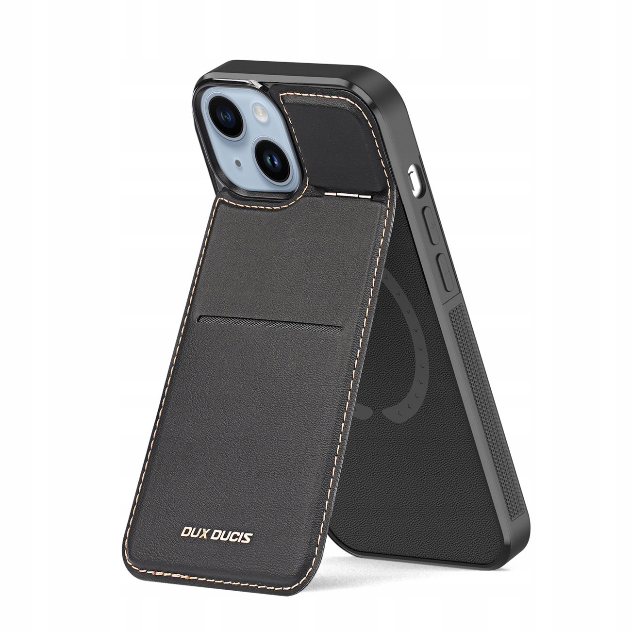 Etui portfel Dux Ducis Rafi Mag z podstawką 3w1 do iPhone 15 Plus z i Dux