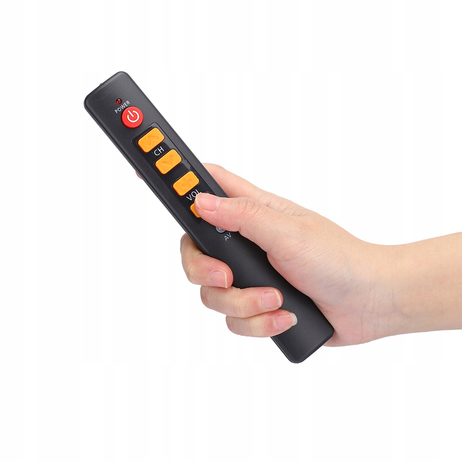 УНИВЕРСАЛЬНЫЙ ПУЛЬТ ДИСТАНЦИОННОГО УПРАВЛЕНИЯ ТОНКИЙ ОБУЧАЮЩИЙ БОЛЬШИЕ КНОПКИ ОРАНЖЕВЫЙ
