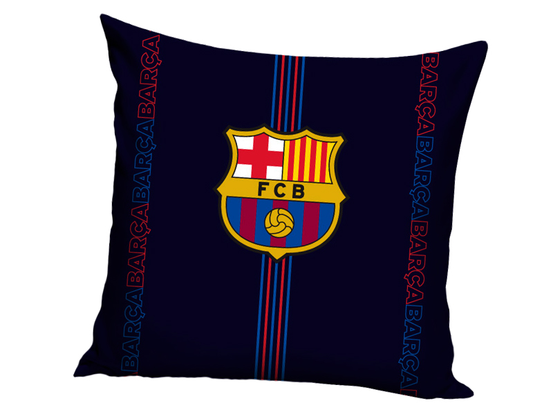 Fc Barcelona Poduszka Dwustronna Jasiek 40 x 40 CM Na Zamek Velvet Granat