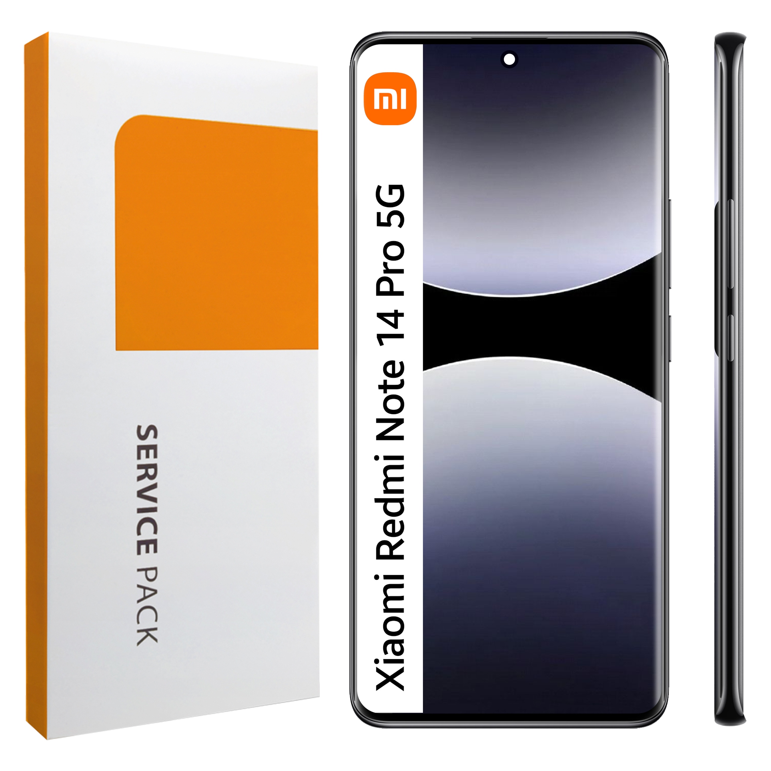 Originál Zila pre Redmi Note 14 Pro 5G Čierny LCD Dotykový rámček Čierna