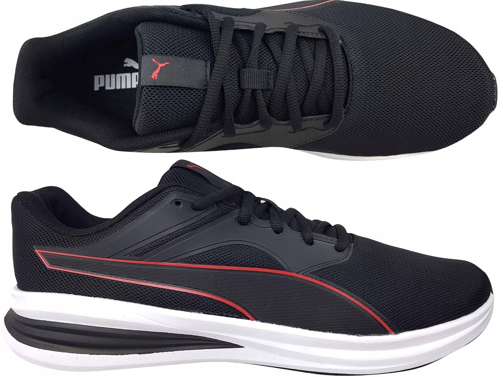 PUMA TRANSPORT 377028 03 SOFTFOAM BUTY MĘSKIE SPORTOWE CZARNE NA CODZIEŃ