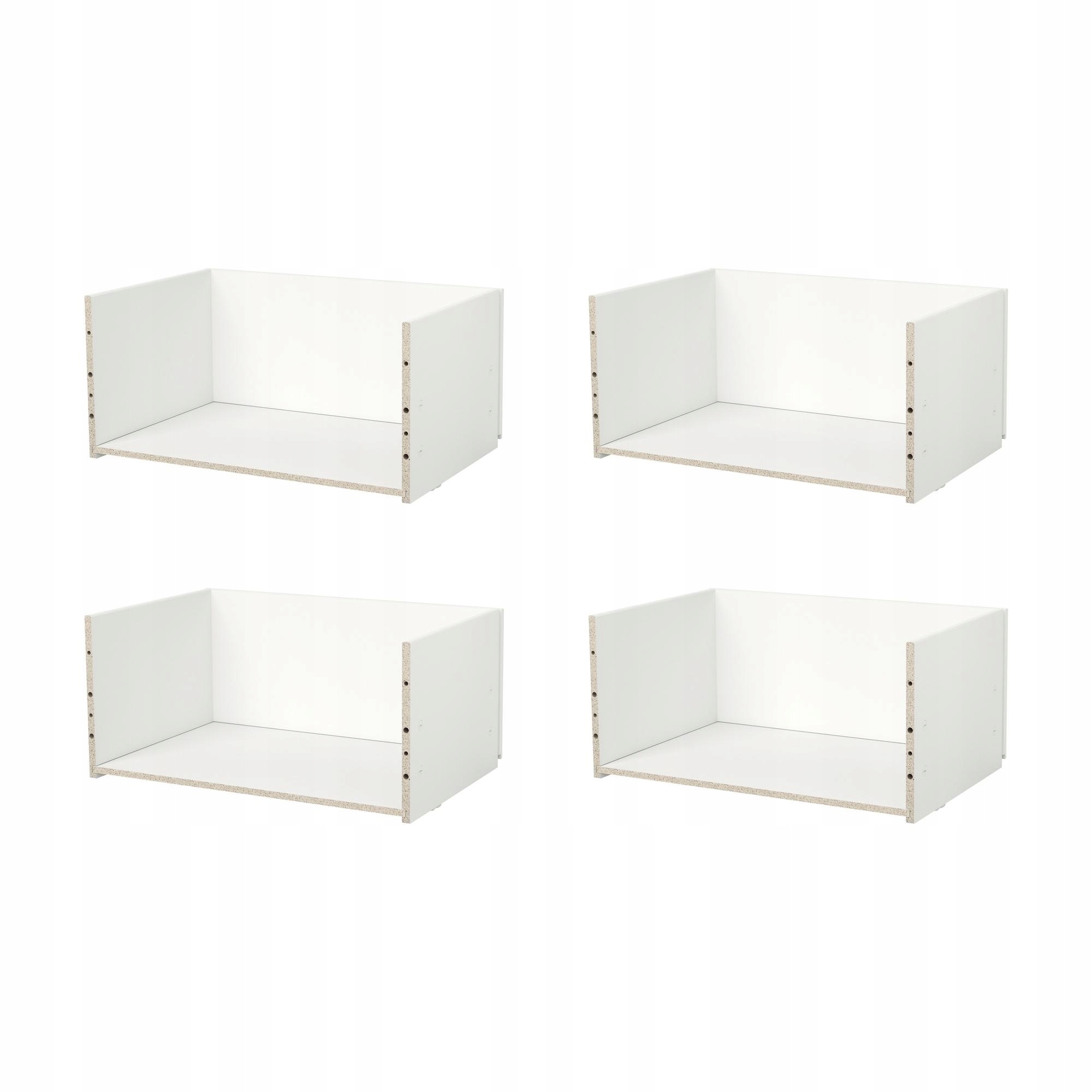 4 ks Besta Rám zásuvky Bílý 60x25x40 cm Organizace domu