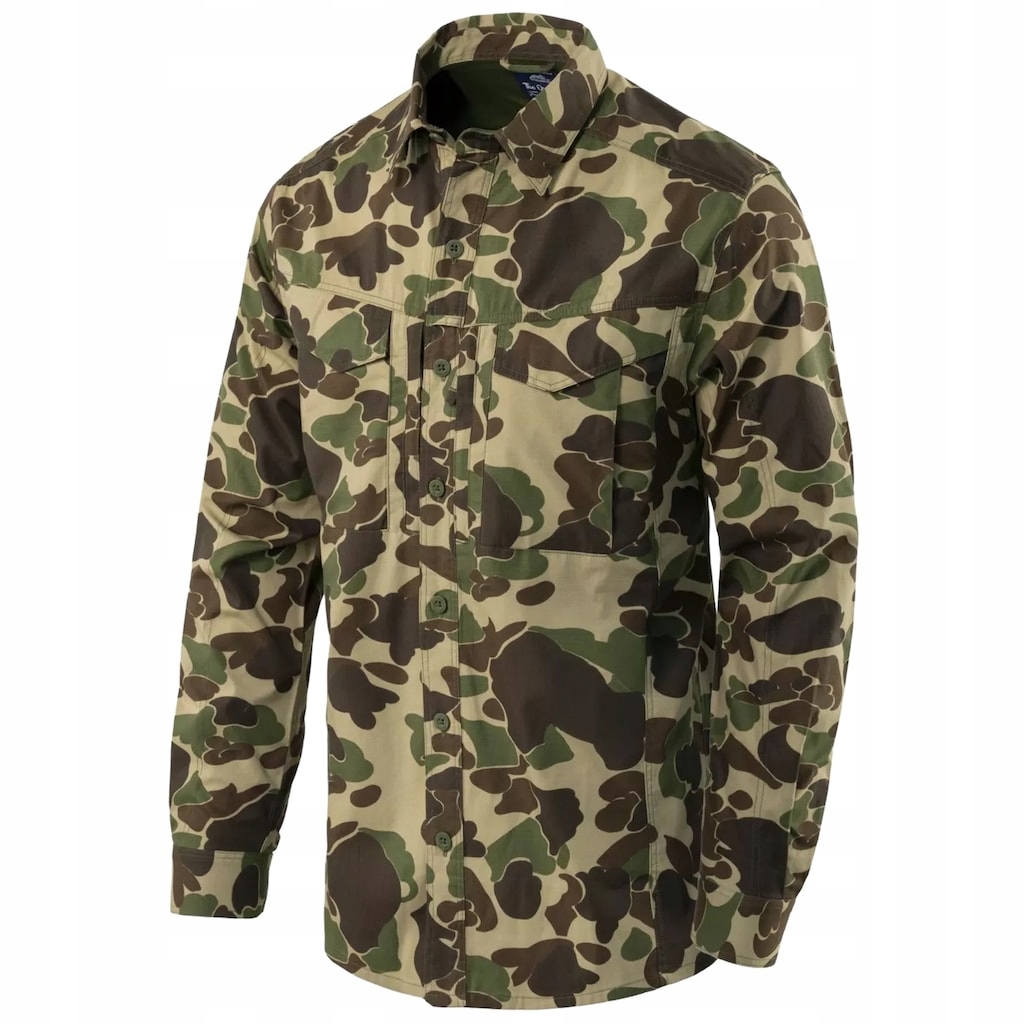 Taktická košile maskáčový s dlouhým rukávem Helikon Defender Mk2 Duck Hunter S