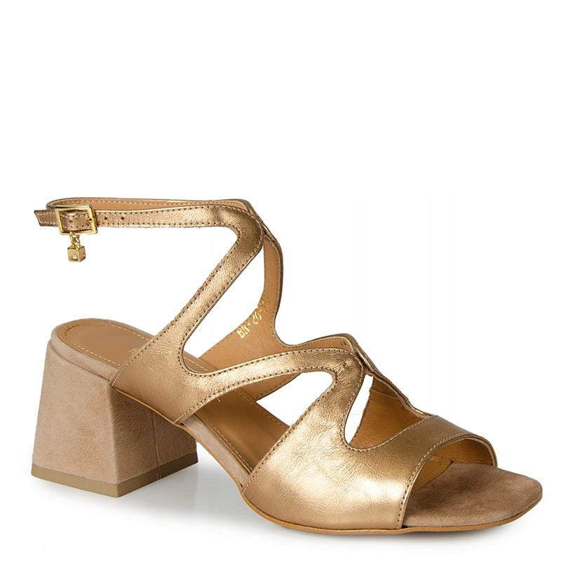 Karino 5907 Zlaté Kožené Sandály 37