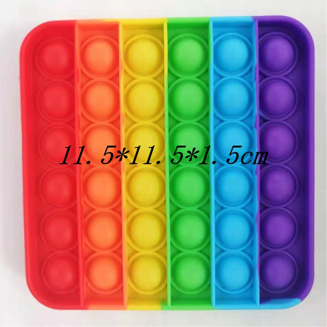 ZABAWKA GNIOTEK PUSH BUBBLE Pop It ANTYSTRESOWA Kolor dominujący wielokolorowy