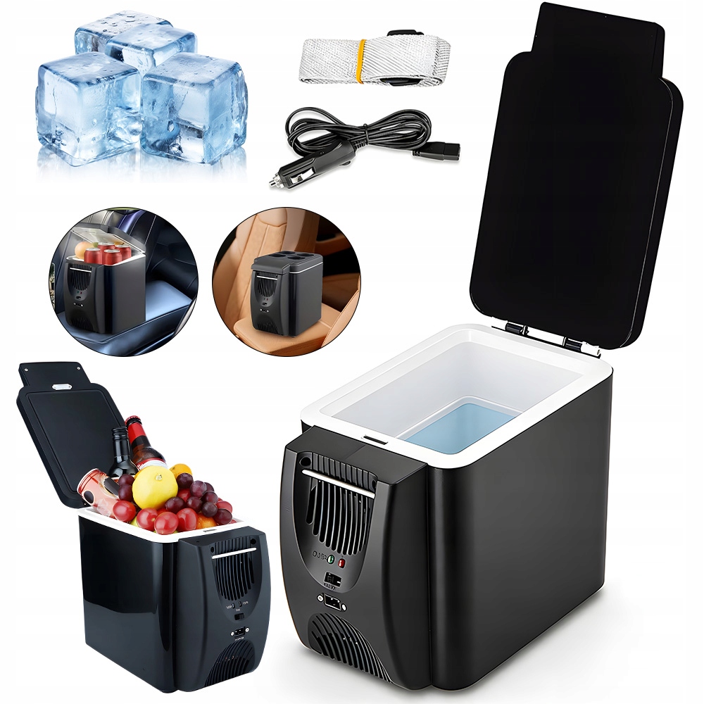 Mała Lodówka, Mini Lodówka 12 V Lodówka, 6L Mini Zamrażarka Samochodowa