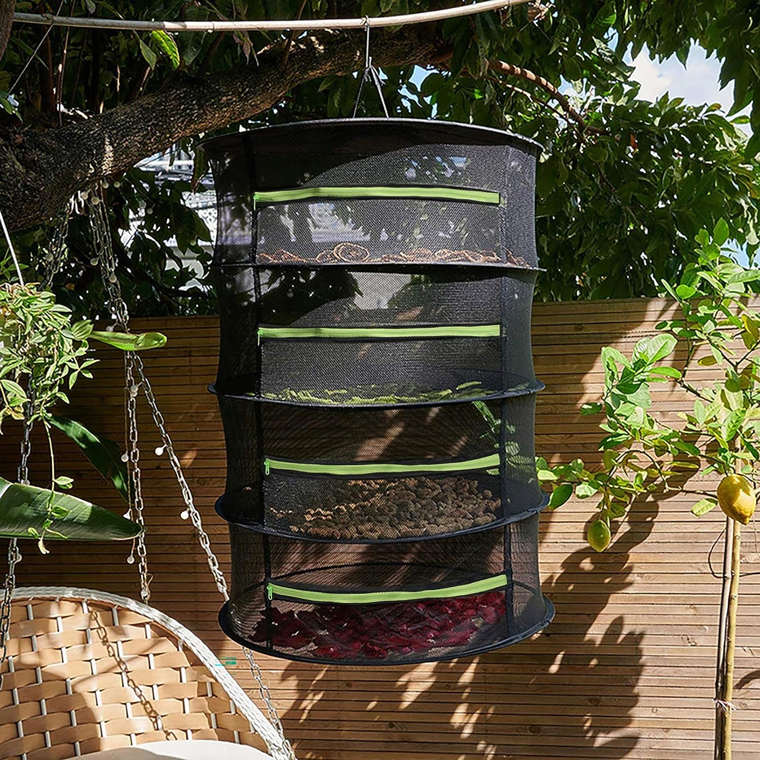 SUSZĄCA SIATKA, WISZĄCA SIATKOWA SUSZARKA DO ZIÓŁ, SKŁADANA, 4-WARSTWOWA Rodzaj inny