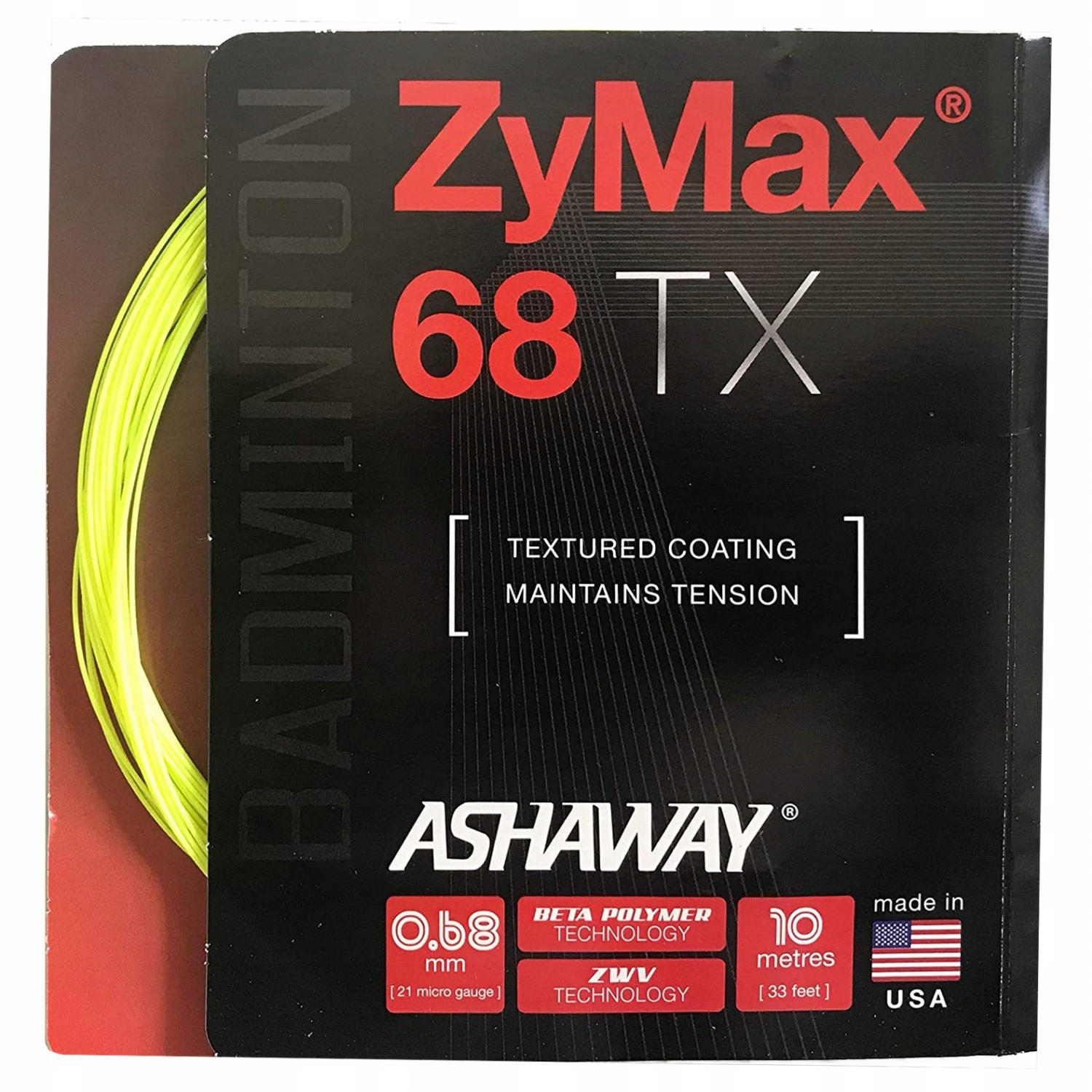 Výplet ZyMax 68 TX - set ASHAWAY Žltá