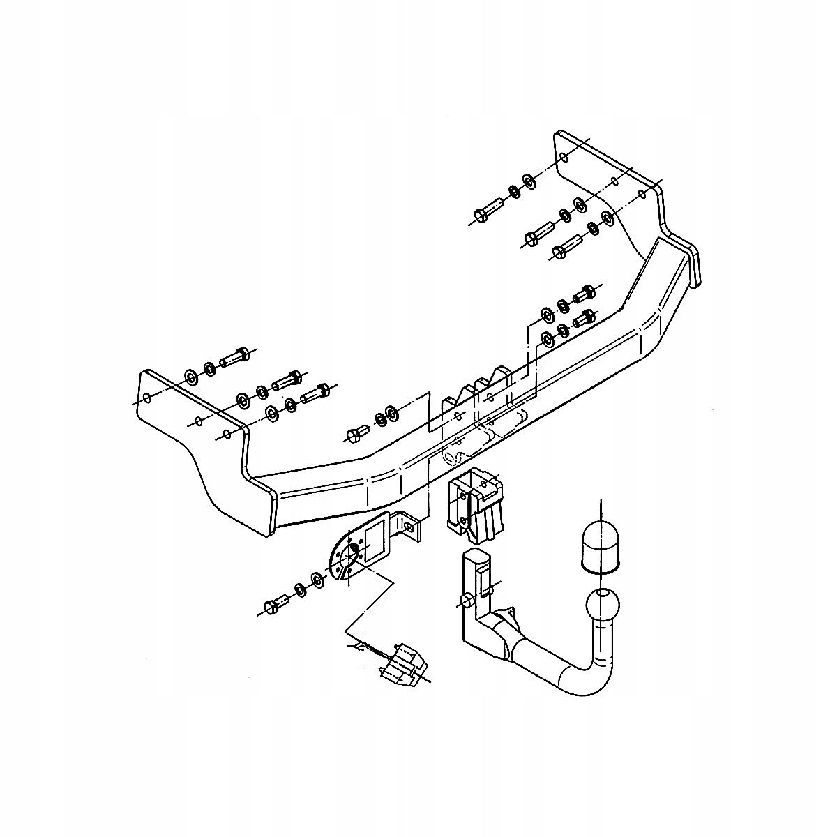 Hak holowniczy Wypinany Mazda CX-9 I SUV 07-12 MODUŁ WIĄZKA 13 PIN GRATIS Producent Steinhof