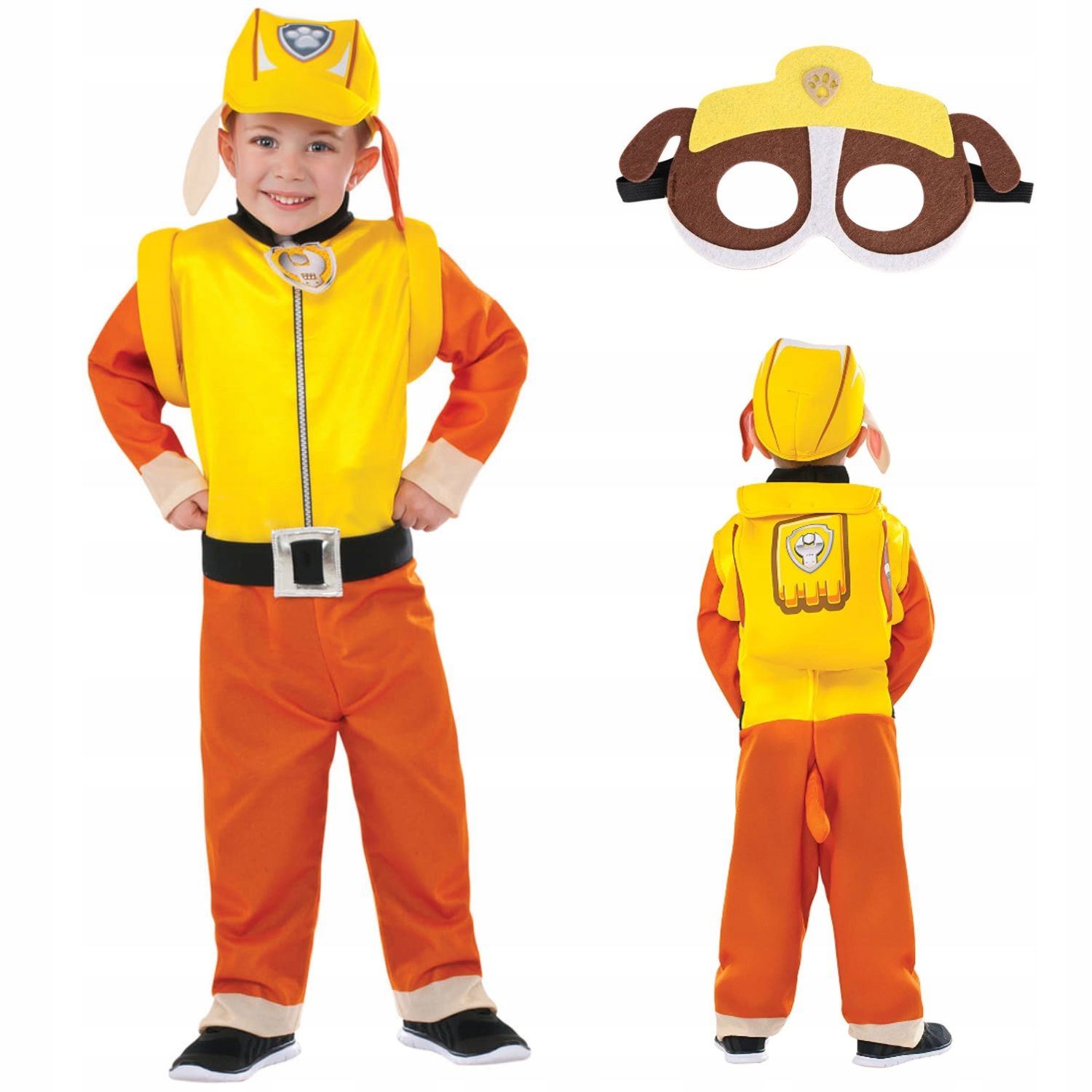 

Strój Psi Patrol Rubble 2-3L Czapka Plecak