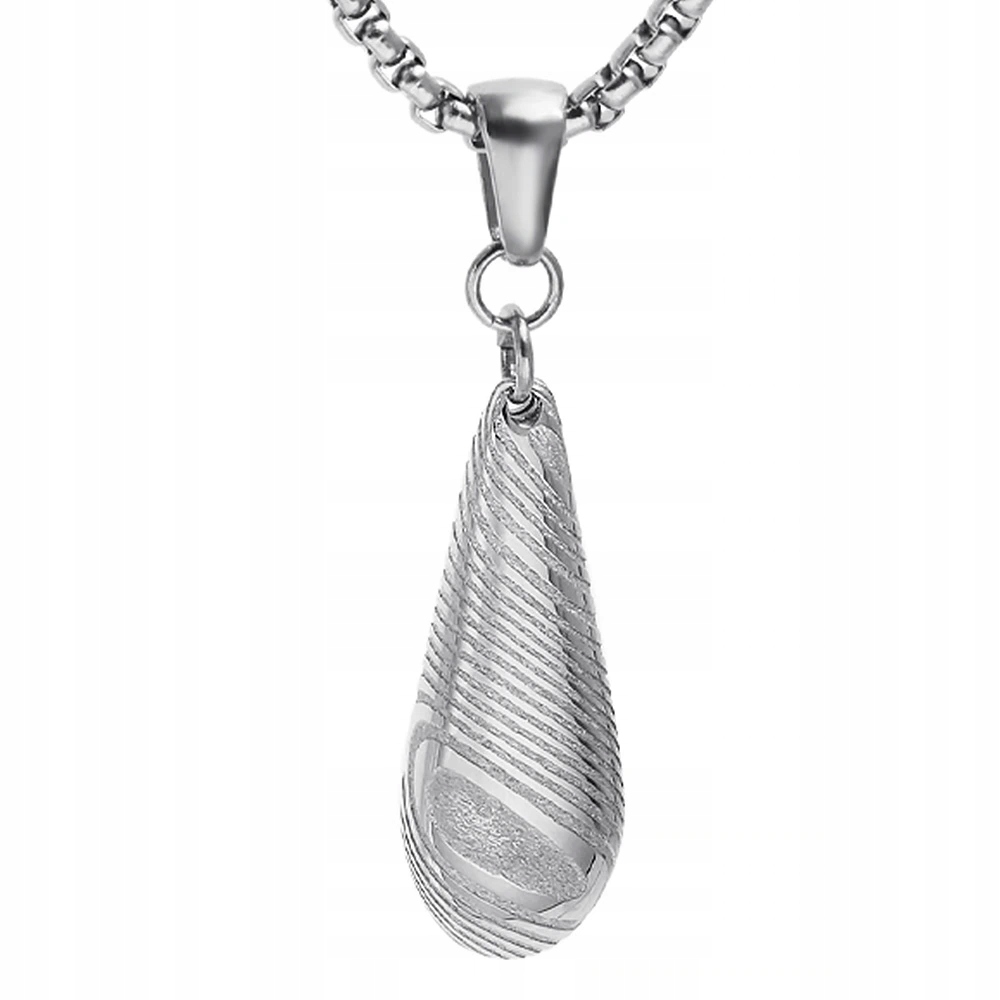 Přívěsek z damaškové oceli Silver Solas s řetízkem