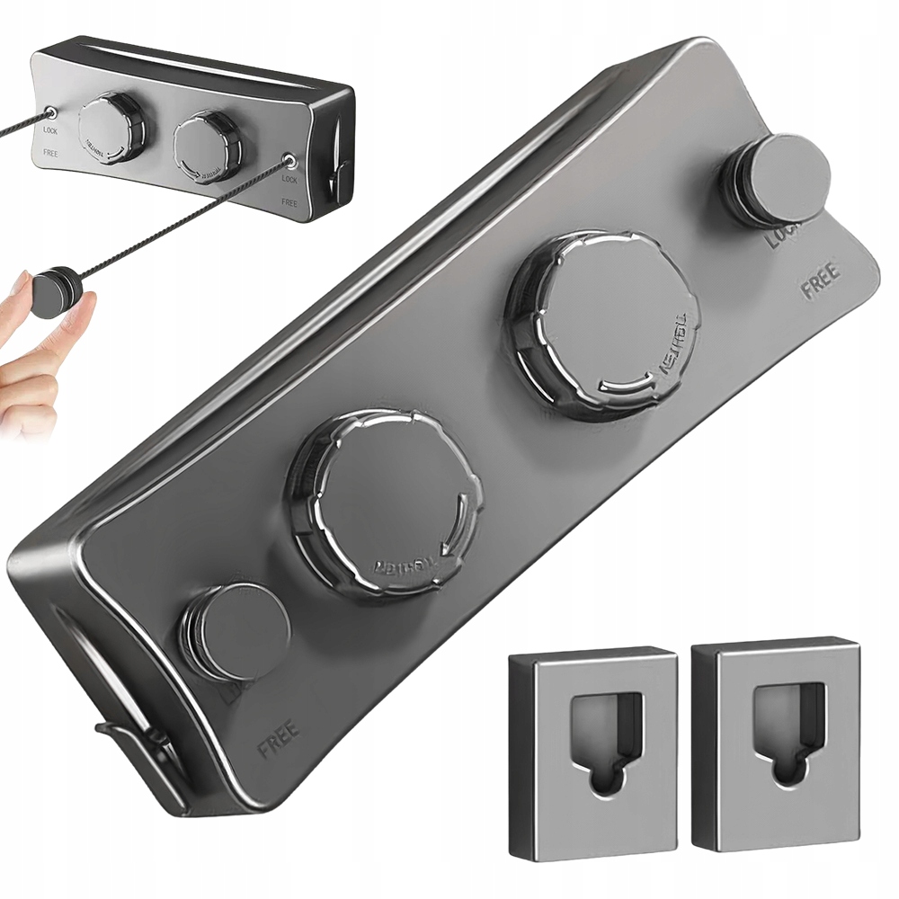 Levně Sušák Na Prádlo Teleskopická Protisagová Nástěnná Lana 5 1 M