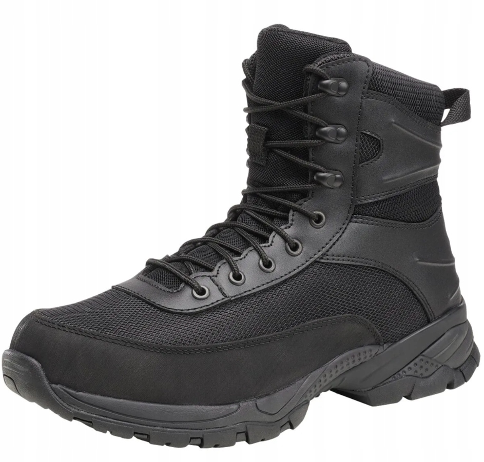 Brandit Pánské Trekové Boty Černé Vysoké S Kůží 42 6CB
