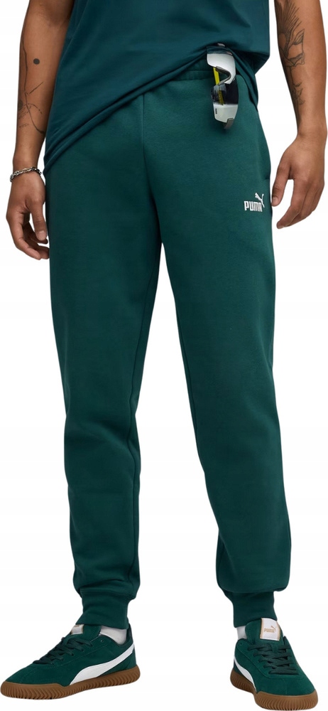 Pánské Kalhoty Puma Ess NO.1 Logo Sweatpants Fl Zelené 682607 75 vel. S
