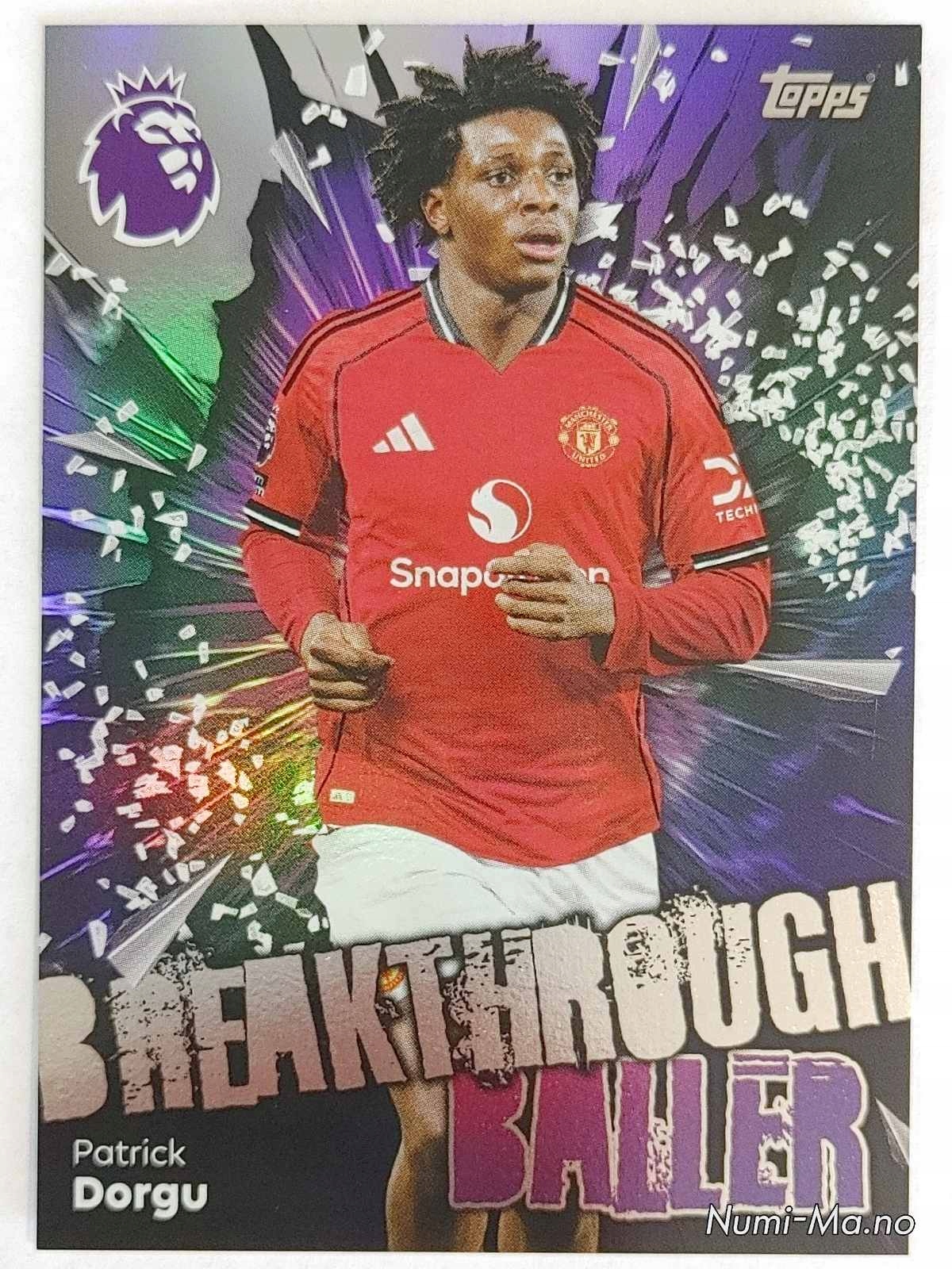 Topps Premier League 2025-2026 NR.216 B.baller Man. Utd Dorgu 0252