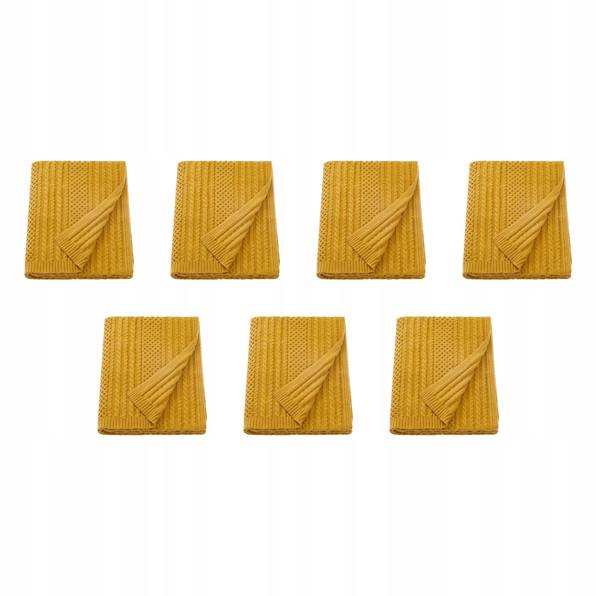 7 ks Sorbyskogen Pled žlutý 130 x 170 cm