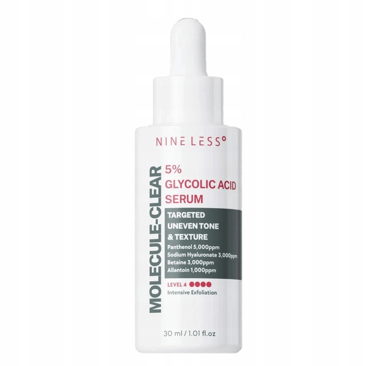Nine Less – Molecule-Clear 5% Glycolic Acid, 30 ml – exfoliační sérum