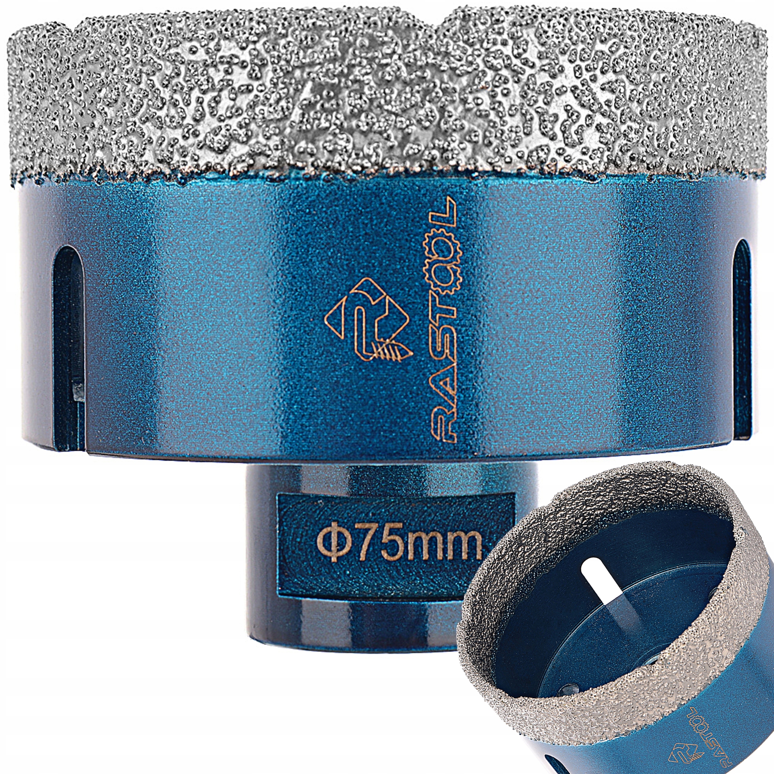 KORONKA DIAMENTOWA 75MM WIERTŁO DO PŁYTEK M14 GRES