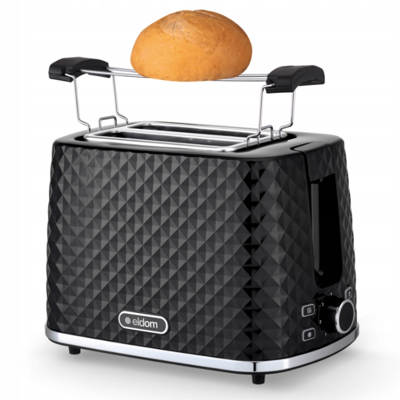 TOSTER CZARNY OPIEKACZ KANAPEK ELDOM TO265C NELE Materiał obudowy metal tworzywo sztuczne
