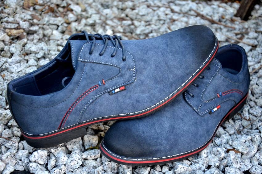 POŁBUTY JEANS WIZYTOWE SPORTOWE BUTY NA IMPREZE CASUAL ORGINAL MĘSKIE MODNE Rozmiar 32