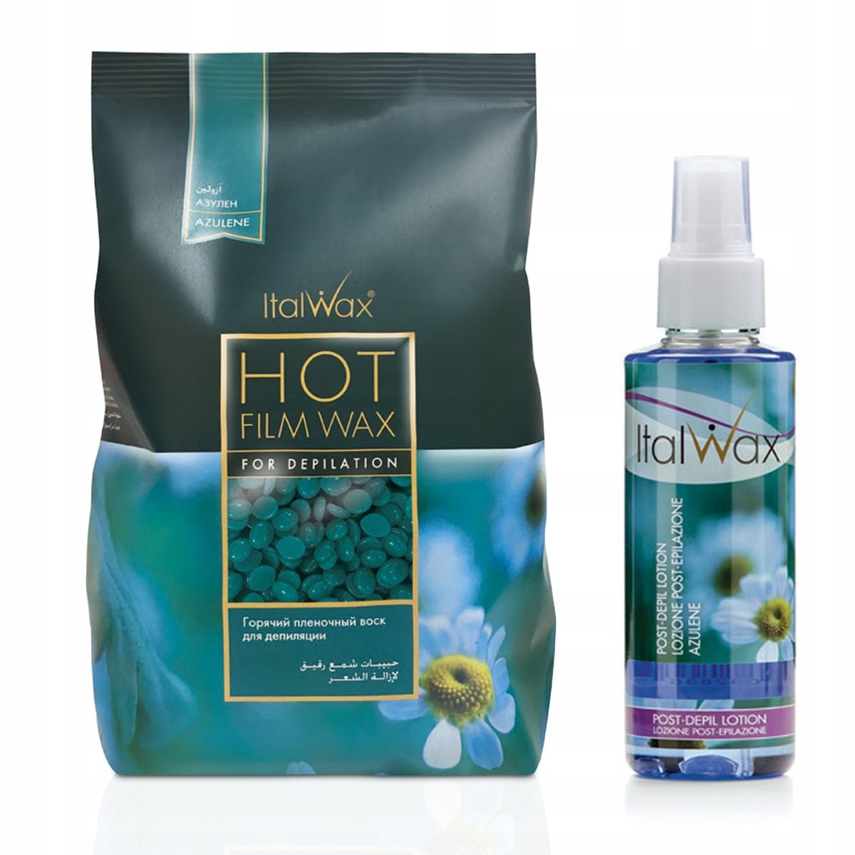 

Zestaw Wosk Twardy 1kg ItalWax Lotion Po Depilacji